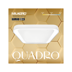 Lubinis šviestuvas QUADRO WHITE 66W + PULTELIS