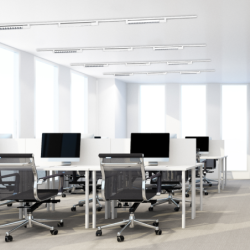 Linijinis į bėgelį montuojamas šviestuvas CYBER BALTAS 28W LED