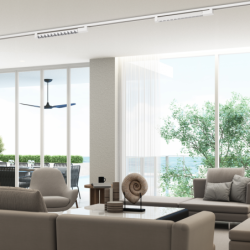 Linijinis į bėgelį montuojamas šviestuvas CYBER BALTAS 28W LED