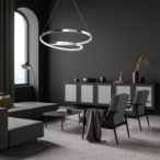 Pakabinamas šviestuvas LUCERO CHROME 48W LED