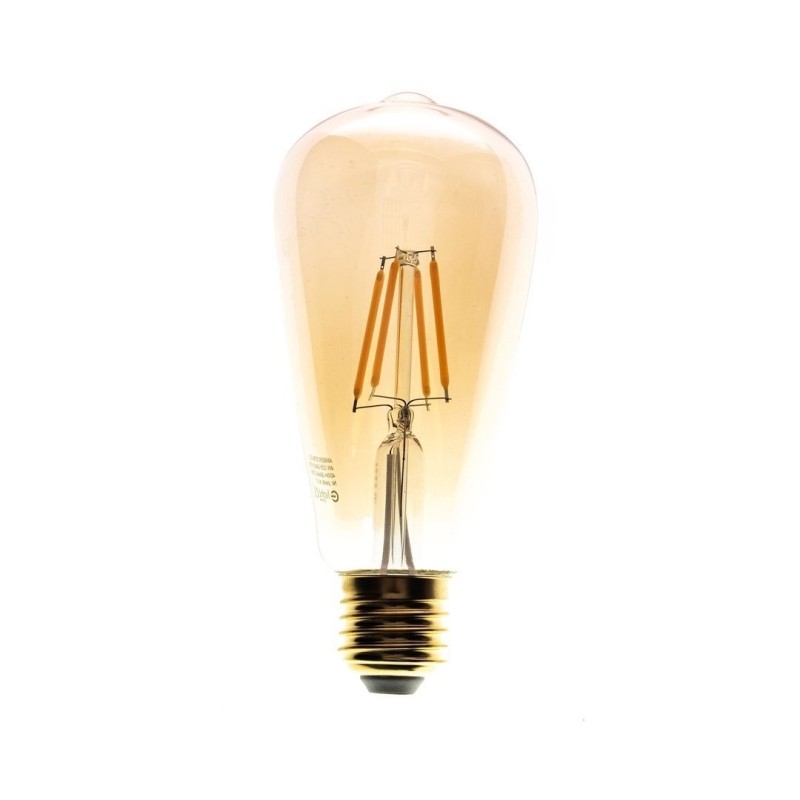 LED lemputė Filamentinė LED 6W ST64 E27 2700K Gintarinė