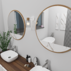 Sieninis šviestuvas MADERA 1xE27