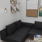 Sieninis šviestuvas MADERA 1xE27