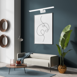 Sieninis šviestuvas PINTO BALTAS 12W LED 50cm