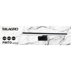 Sieninis šviestuvas PINTO JUODAS 12W LED 50cm