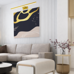 Sieninis šviestuvas PINTO GOLD 12W LED 50cm