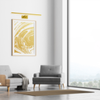 Sieninis šviestuvas PINTO GOLD 12W LED 50cm