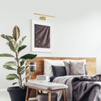 Sieninis šviestuvas PINTO SATIN GOLD 7W LED 30cm