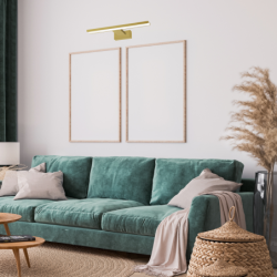 Sieninis šviestuvas PINTO SATIN GOLD 7W LED 30cm