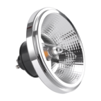 LED lemputė AR111 - 10.5W GU10 4000K/ JUODA su reflektoriumi