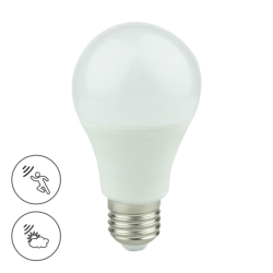 LED lemputė LED 9W A60 E27 3000K su sutemos davikliu