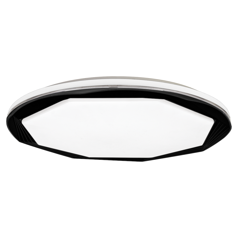 Lubinis šviestuvas OPTIMA JUODAS 52W LED Ø480 mm + PULTELIS