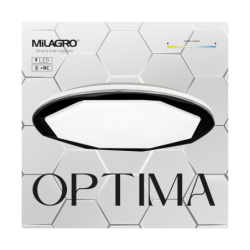 Lubinis šviestuvas OPTIMA JUODAS 52W LED Ø480 mm + PULTELIS