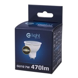 10x LED lemputė LED 6.5W GU10 Šilta balta
