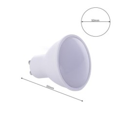 10x LED lemputė LED 6.5W GU10 Šilta balta