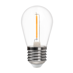 10x LED lemputė Filamentinė LED 1W ST45 E27 2700K Plastikinė