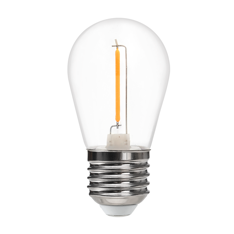 10x LED lemputė Filamentinė LED 1W ST45 E27 2700K Plastikinė