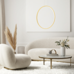 Pakabinamas šviestuvas Saturno Gold 46W LED