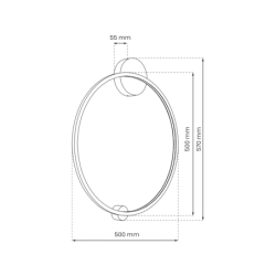 Lubinis šviestuvas Saturno Gold 25W LED