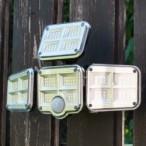 Prožektorius maitinamas nuo saulės energijos Flexi 4 krypčių