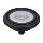 LED lemputė AR111 - 6W GU10 3000K/ Juoda
