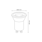 LED lemputė LED 3W Mini GU10/GU11 3000K