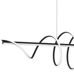 Pakabinamas šviestuvas TWIST Juoda 90W LED