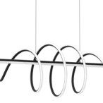 Pakabinamas šviestuvas TWIST Juoda 90W LED
