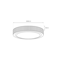 Lubinis šviestuvas MIRI 34W  Ø490 mm