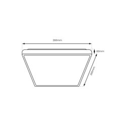 Lubinis šviestuvas DABAR 11W LED IP44