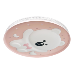 Lubinis šviestuvas BEAR Rožinė 34W LED Ø490 mm
