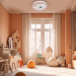 Lubinis šviestuvas BEAR Rožinė 34W LED Ø490 mm