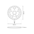 Modulis Led FIX 24W 4000K Fi180