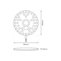 Modulis Led FIX 36W 3000K Fi210
