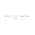 25x LED lempa T8 G13 LED 9W 850lm 4000K 60cm