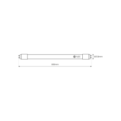 25x LED lempa T8 G13 LED 9W 850lm 6500K 60cm