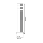 Lampa Ogrodowa Stojąca Vini 1xGU10 IP54