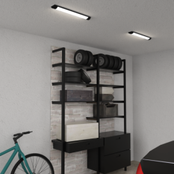 Baldinis šviestuvas LED Batten 18W 60cm 4000K - JUODA