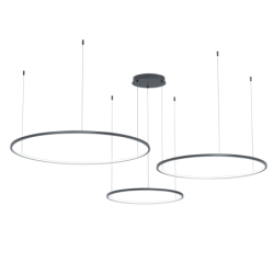 Pakabinamas šviestuvas Saturno Juoda 100W LED