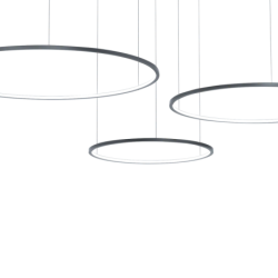 Pakabinamas šviestuvas Saturno Juoda 100W LED