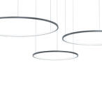 Pakabinamas šviestuvas Saturno Juoda 100W LED