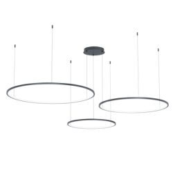 Pakabinamas šviestuvas Saturno Juoda 100W LED