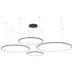 Pakabinamas šviestuvas Saturno Juoda 120W LED