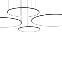Pakabinamas šviestuvas Saturno Juoda 120W LED