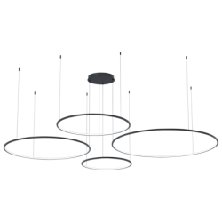 Pakabinamas šviestuvas Saturno Juoda 120W LED