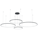 Pakabinamas šviestuvas Saturno Juoda 120W LED
