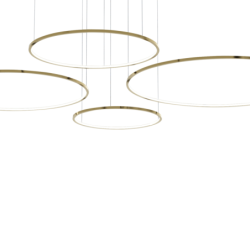 Pakabinamas šviestuvas Saturno Auksas 120W LED