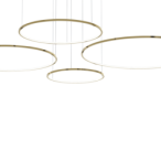 Pakabinamas šviestuvas Saturno Auksas 120W LED