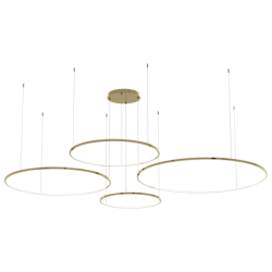 Pakabinamas šviestuvas Saturno Auksas 120W LED