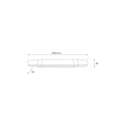 Baldinis šviestuvas Led Batten 18W 60cm 1850lm 4000K IP65